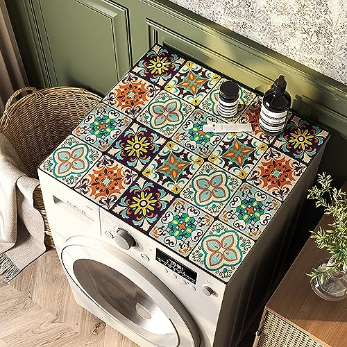 Housse De Protection Machine à Laver,Couvre Lave Linge,AntidéRapant Housse De RéFrigéRateur,Doux,Super Absorbant,Protection pour Couvercle Anti-PoussièRe Polyvalent Meubles Divers