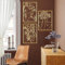Gold Wanddeko Metall 3 Teiliges Abstrakte Frau Wandkunst Moderne Wanddeko Frau Minimalistische Wanddeko Metall für Zuhause Büro Wohnzimmer Hotel Dekoration (40 * 28CM)