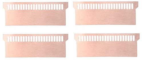 Tokiudeeir 4 Pcs Pure Copper Notebook Gaming Laptop Memory Heatsink Cooling Radiator RAM Memory Cooler Heat Sink 0.5Mm