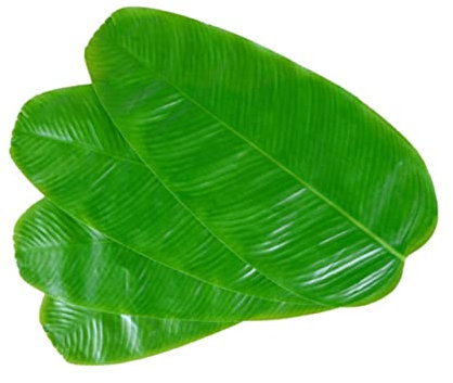 LIFKOME Tappetino Decorativo Per Piante Foglia Di Banana Tappetino Antiscivolo Per Ciotole Tazze E Alimenti