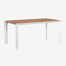 SKLUM Rechteckiger Gartentisch 160x90 cm aus Aluminium und Teakholz Katiana -