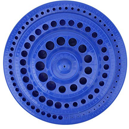 Drill Storage Box Round Shape for Holder Plastic Drill Bit Box Drill Bit 13Mm for Organizer Stand for Holder for Organizer for 100Pcs Display Stand Plate for Holder for Holder