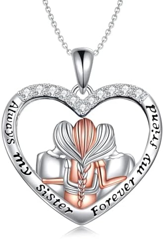 YDN-1 Schwester Kette für 3 Silber Freundschaft Kette Schwester Geschenke von Schwester Schmuck Geschenke für Damen Schwester Freundin Muttertagsgeschenk Geburtstagsgeschenke Weihnachtsgeschenke