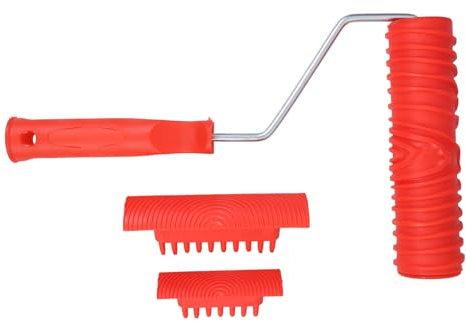 Gadpiparty Holzmaserungswerkzeug Maserungsmalrolle Für Wand Und Zimmer Dekoration Holz Körnung Werkzeug Set Für Malerei Effekte Verschiedenen Oberflächen