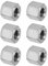 PATIKIL M8 x 1.25-Pitch Dado Esagonale Lungo Acciaio Inossidabile 304, 6pz 12mm/ 0.5 L Dadi di Accoppiamento Dado a Barra Lunga Intera Connettore per Barra Filettata, Tono Argento