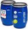 Garronda Set 2X 60 Liter Deckelfass Weithalsfass aus HDPE Regenfass für Garten Fass 60l Wassertonne Futtertonne Wasserbehälter Universalfass Wasserfass Lebensmittelfass Wassertank GD-0122, Blau