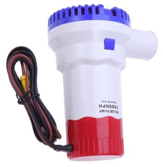 BESPORTBLE Pompe à Eau de Bateau 1500gph Dc12v Mini Pompe de Cale Filtre Automatique pour Camping-car