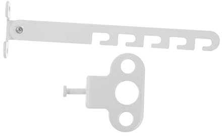 Veemoon Serrure De Fenêtre Fer Blanche Sécurité Garçon Fille Barrière De Sécurité Ajustable Pour Fenêtres à Battant Et Ouverture Intérieure Verrou Sans Percement Pour Protection