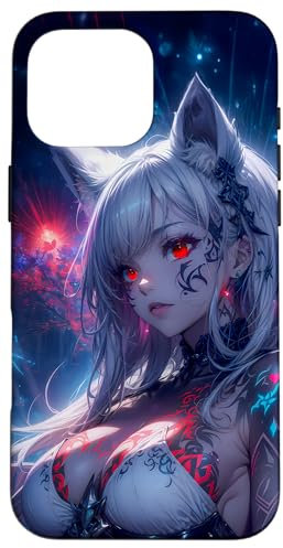 Anime Girl Hülle Süßes Kawaii Waifu japanisches Anime Hülle für iPhone 16 Pro Max