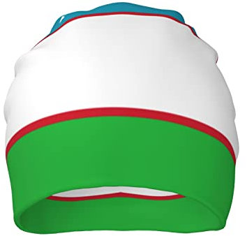 Damen Herren Beanie Mütze Usbekistan Flagge Arbeitsmütze Mode Mütze Haube Bini Klassische Kopfbedeckung Für Winter Ausflüge Autumn