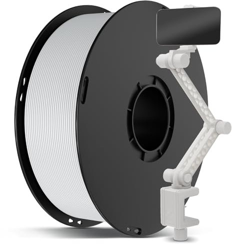 ANYCUBIC ABS Filament 1,75mm, 3D Drucker Filament für Starke und Llanglebige Komponenten, Hoch Temperaturbeständiges, Intelligente Identifikation 1KG Weiß