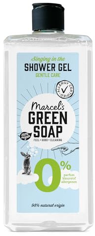 Marcel's Green Soap - Gel doccia 0% - Ipoallergenico - Formula senza microplastica - Bottiglia di plastica riciclata - 99% biodegradabile - Vegano