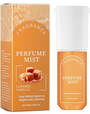 Caramello Vaniglia Profumo, Profumo Alla Vaniglia Al Caramello, Fragranza Spray A Lunga Durata, Olio Per Il Corpo Profumato Spray Per Il Corpo Da Donna Da Per Donna Uomo Unisex, 100 Ml