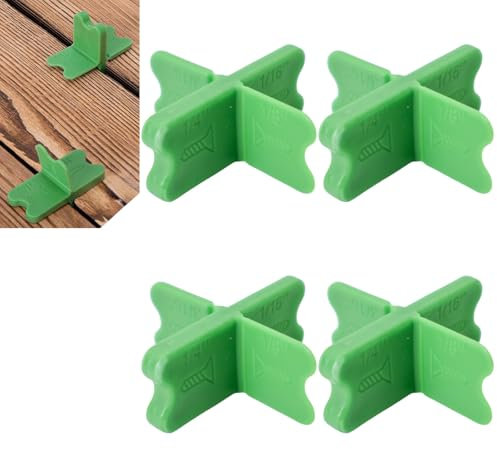 Espaceurs pour Lames de Terrasse | Écarteurs pour Lames de Terrasse avec Différentes Épaisseurs - Matériaux de Construction pour Bricolage - Débutants, Particuliers & Professionnels (4 PCS)