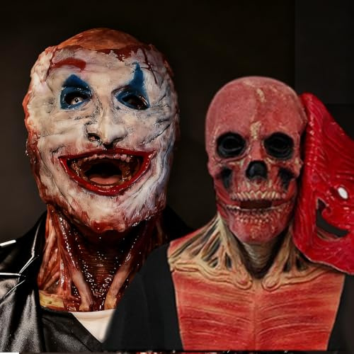 KEGOZ Doppellagige magnetische gruselige Halloween-Masken