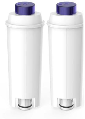 Filtro acqua 2 pezzi for DLSC002, compatibile con Delonghi, macchina da caffè Magnifica S Dinamica, serie ECAM, ESAM, ETAM