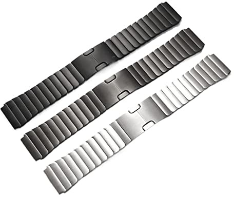FYXT Uhrengurt kompatibel mit Huawei-Uhr GT2 Pro 22mm Edelstahl Correa Metall-Uhr-Band-Band kompatibel mit GT2 46mm Magic 2 46mm GT2E-Handgelenk-Band(Black)