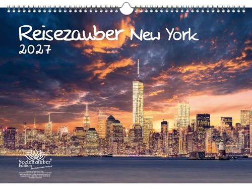 Reisezauber New York DIN A3 Kalender für 2027 Amerika USA Stadt Reise Land Urlaub - Seelenzauber