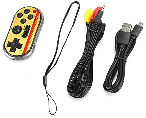 Ejoyous Mini Console di Gioco ABS Gamepad Portatile 260 in 1 Giochi Classici Uscita AV NTST Standard per TV Bambini Adulti Viaggi a Casa Giochi retrò (#1)