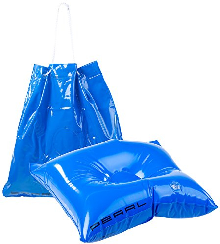 PEARL 2in1-Strandtasche und aufblasbares Schwimmkissen, 31 x 33 cm