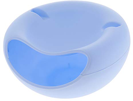 F Fityle Obstteller Obstschale Knabberschale Snack Knabber Schale mit Handyhalter - Blau