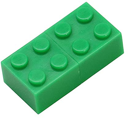 32GB Bausteine Form USB 2.0 Flash Laufwerk USB Flash Laufwerk PenDrive Memorias USB Memory Stick USB Laufwerk USB Flash Disk Thumb Laufwerk (Verde)