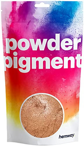 Hemway Epoxy Dye Pigment Powder Colour Ultra-Sparkle Dye Metallic Pigments for Epoxy Resin Polyurethane - Metallic Bronze Brown - 50g / 1.75oz