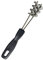 Grillbürste aus Edelstahl, Borstenfreie Bürste, 19,1 cm Langer Griff, für Big Green Ei, Weber, Edelstahl, Keramik, Eisen, Gas und Porzellan Grillroste