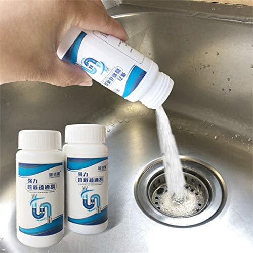 Deodorante per draghe per tubi, Potente detergente per lavandino e scarico Scovolino rapido per schiuma Deodorante in polvere chimica Agente di dragaggio della toilette della cucina
