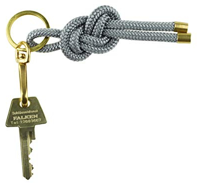 KNOK Key Knot - Keyring Schlüsselanhänger Schlüsselband mit Karabiner Schlüsselhalter mit Kordel in Pony
