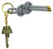 KNOK Key Knot - Keyring Schlüsselanhänger Schlüsselband mit Karabiner Schlüsselhalter mit Kordel in Pony
