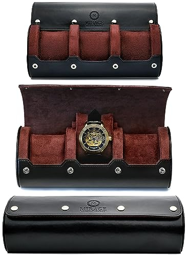 Watch Roll Case for Men - Watch Travel Case - Storage Organizer and Display - Mirage Watch Roll Case