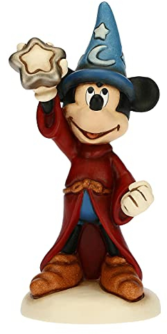 THUN - Mickey Mouse con Stella Magica - Formato Maxi - Living, Icone - Idea Regalo - Linea Disney Fantasia - Ceramica - 20x16,8x36,5 cm h