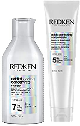 Redken | Soin Concentré Embellisseur & Protecteur, Acide Citrique, Acidic Bonding Concentrate, 150 ml & Shampoing Concentré, Transformation Capillaire Immédiate, Acide Citrique, 300 ml