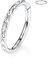 16G Teardrop Septum Bijoux en acier chirurgical 316L Septum Anneaux Daith Boucles d'oreilles Septum Clicker Daith Rook Helix Lobe CZ/Opal/Étoile/Pyramide Desi
