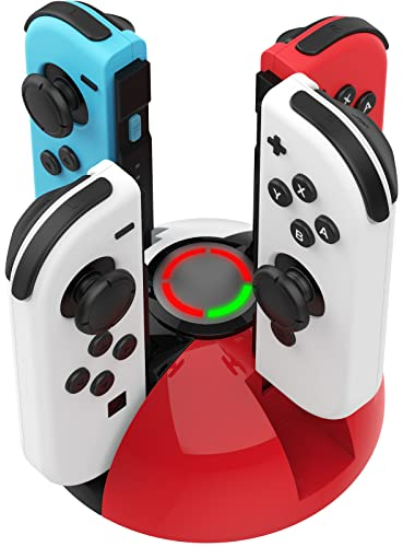 HEIYING Switch Joy-Con Ladestation für Nintendo Switch/OLED Joy-Con Controller, Controller Ladestation mit LED-Anzeige