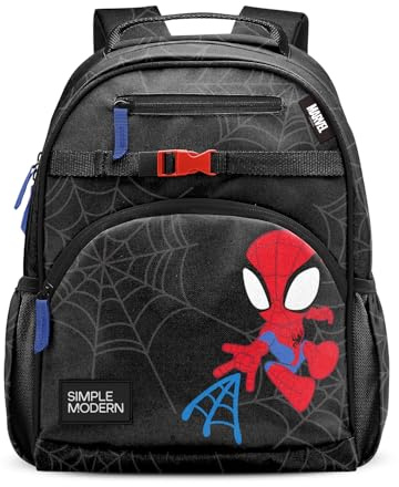Simple Modern Medium Marvel Toddler Backpack for School Girls and Boys | Kindergarten Elementary Kids Backpack | Fletcher Collection | Kids - 15 tall | Spidey Kid