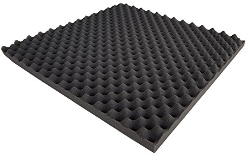 Noppenschaum für Boxen/Akustikschaumstoff ca. 50 x 100 x 3 cm, flammhemmd nach MVSS 302