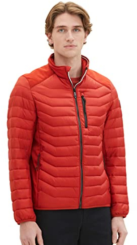 TOM TAILOR Herren 1038606 Hybrid Steppjacke mit Stehkragen (1er Pack)