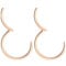 Body CAC 2PCS-20G(0.8mm) 6mm Hypoallergenic Medical Implant Grade 316L Steel Segment Clicker Hinged Snug Fit Nose Rings Hoop Piercing Seamless Cartilage Helix Rose Gold