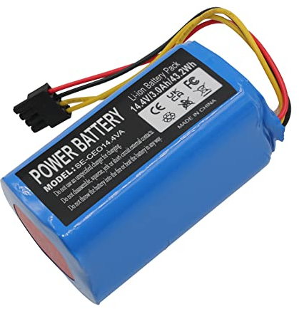 Batería de aspiradora 3000mAh 14,4V Li-Ion para CECOTEC Conga 1290, 1390 1490 1590 for Proscenic P1 KA760 780T