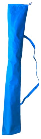 Funda sombrilla playa con asa. Funda para sombrilla de playa con asa de color azul. Complemento o accesorio de recambio para sombrillas de playa.
