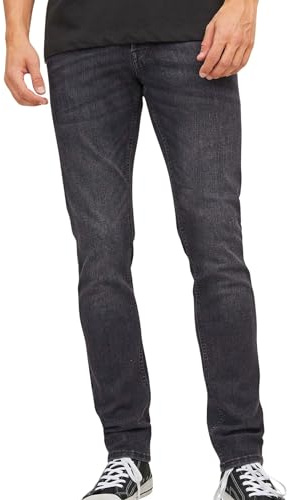 JACK & JONES Men's Male Plus Size Jjimike Jjoriginal Sq 270 Noos Pls Tapered Fit Jeans, Black, 40 W/30 L