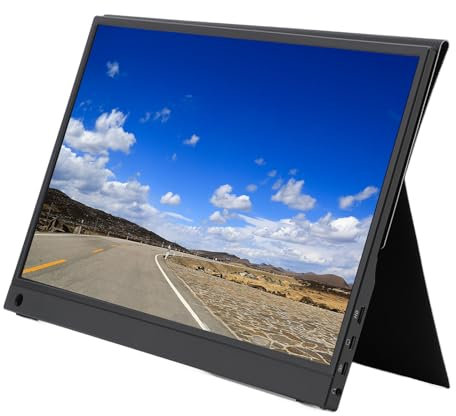 Moniteur Portable 13,3 Pouces Ultra Fin HDR IPS Type C HD Interface Multimédia Extension D'écran D'affichage de Jeu sur Ordinateur, Utilisation Double écran, Large compatibilité
