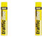 Everbuild Trafficline Solvent Based Permanent Line Marking High, Heavy Duty High Build Formulation Spray Paint, Yellow - 700ml (Pack of 2)