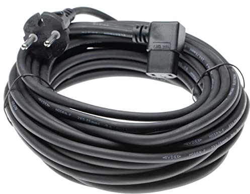 vhbw Stromkabel Ersatz für Sebo 501801ER, 501801 für Staubsauger - 10 m Kabel, Anschlusskabel