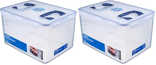 LocknLock PP CLASSIC Aufbewahrungsbox mit Deckel und Griffen | 16 L, 361 x 274 x 212 mm | 100% Luftdicht | halbtransparenter Vorratsbehälter | Vorratsbehälter mit Deckel für Haushaltsgegenstände
