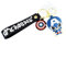 HILLSIDE Avengers 3D Captain America Superheld Avengers Schlüsselanhänger und Gummi Silikon Schlüsselanhänger Marvel Metall Schlüsselanhänger für Auto Fahrrad Home Schlüssel | Schlüsselanhänger für