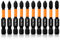 Hilpaty Magnetic Phillips Screwdriver Bit Set 10Pcs 50mm Length Professional Cross Head Impact Driver Bits PH1*2 PH2*6 PH3*2, 1/4 Hex Shank