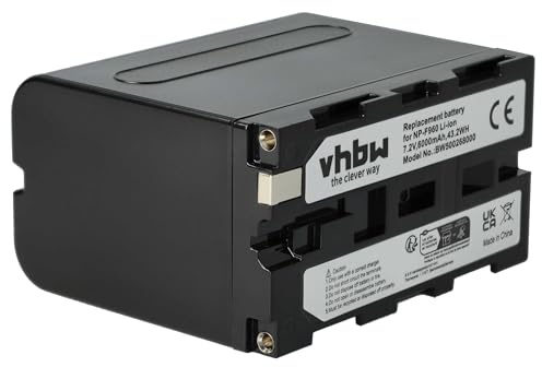 vhbw 1x Akku kompatibel mit Yongnuo YN-216 5500K, YN-216 3200-5500K, YN-1200 CRI 95+ 5500K Videokamera Camcorder (6000 mAh, 7,2 V, Li-Ion)